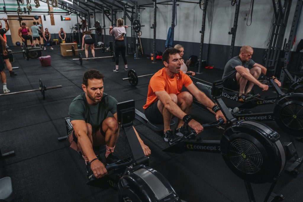 DSCF6877 Hyrox class briefing at NewWave Fitness Cobham